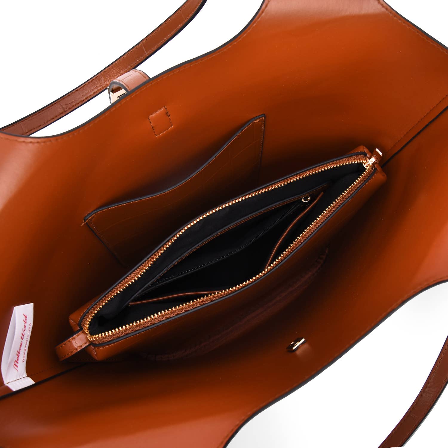 Mellow World - Wholesale Tote Bag - Women's - Clio 2-in-1 Croc Embossed Tote9