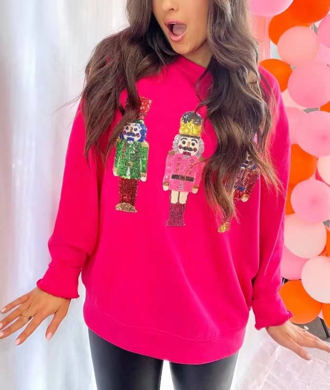 Rosa Clothing - Wholesale Sweatshirt - Women's - Christmas embroidered sweatshirt1