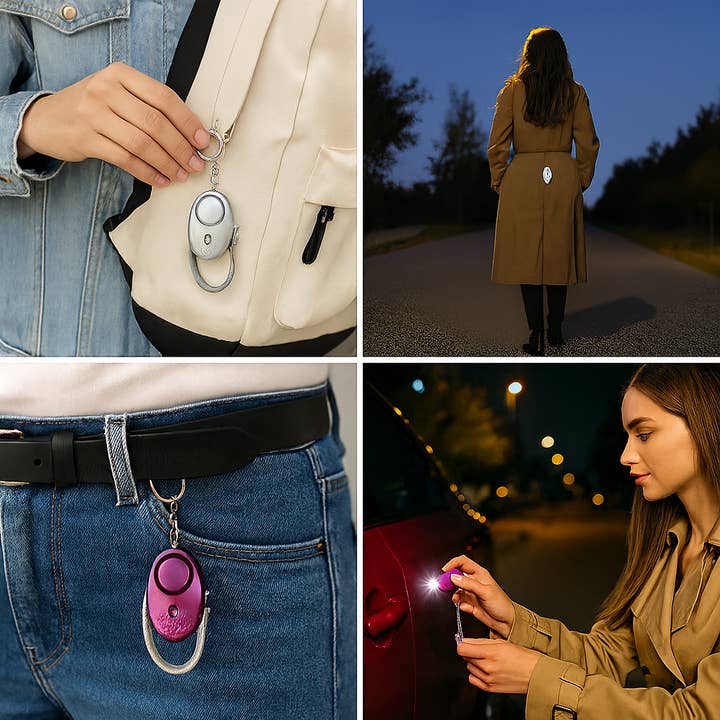 Infinite Basics - Wholesale Keychain – Unisex - 2-Pack Personal Security Alarm Keychain with LED Light1