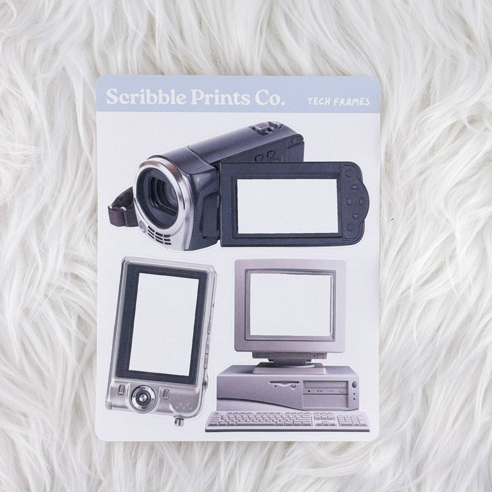 Scribble Prints Co. - Wholesale Sticker - Tech Frames – Deco // Matte Journal Stickers0