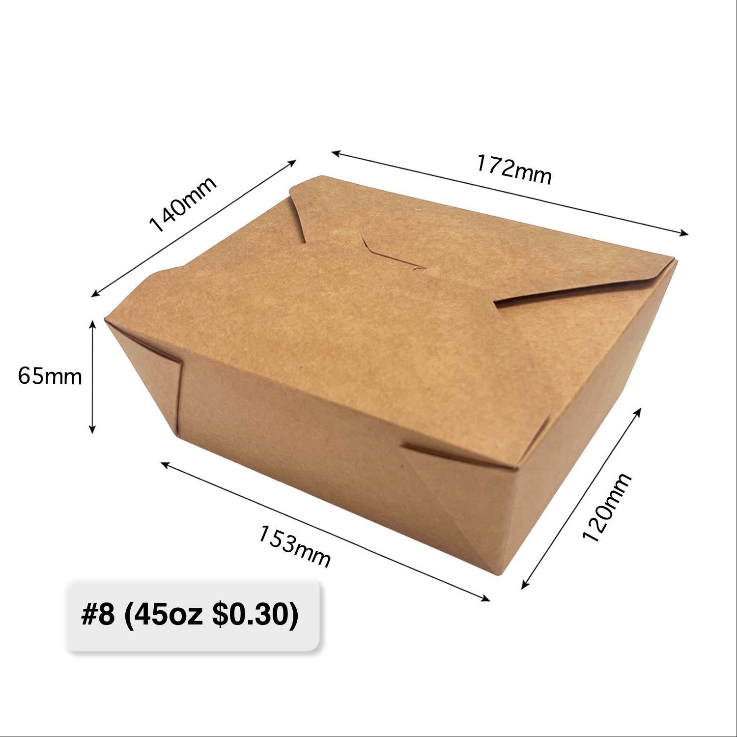 Kis Paper - Vente Boîtes de conservation - Boîte à emporter en papier kraft #1, #2, #3, #4, #84