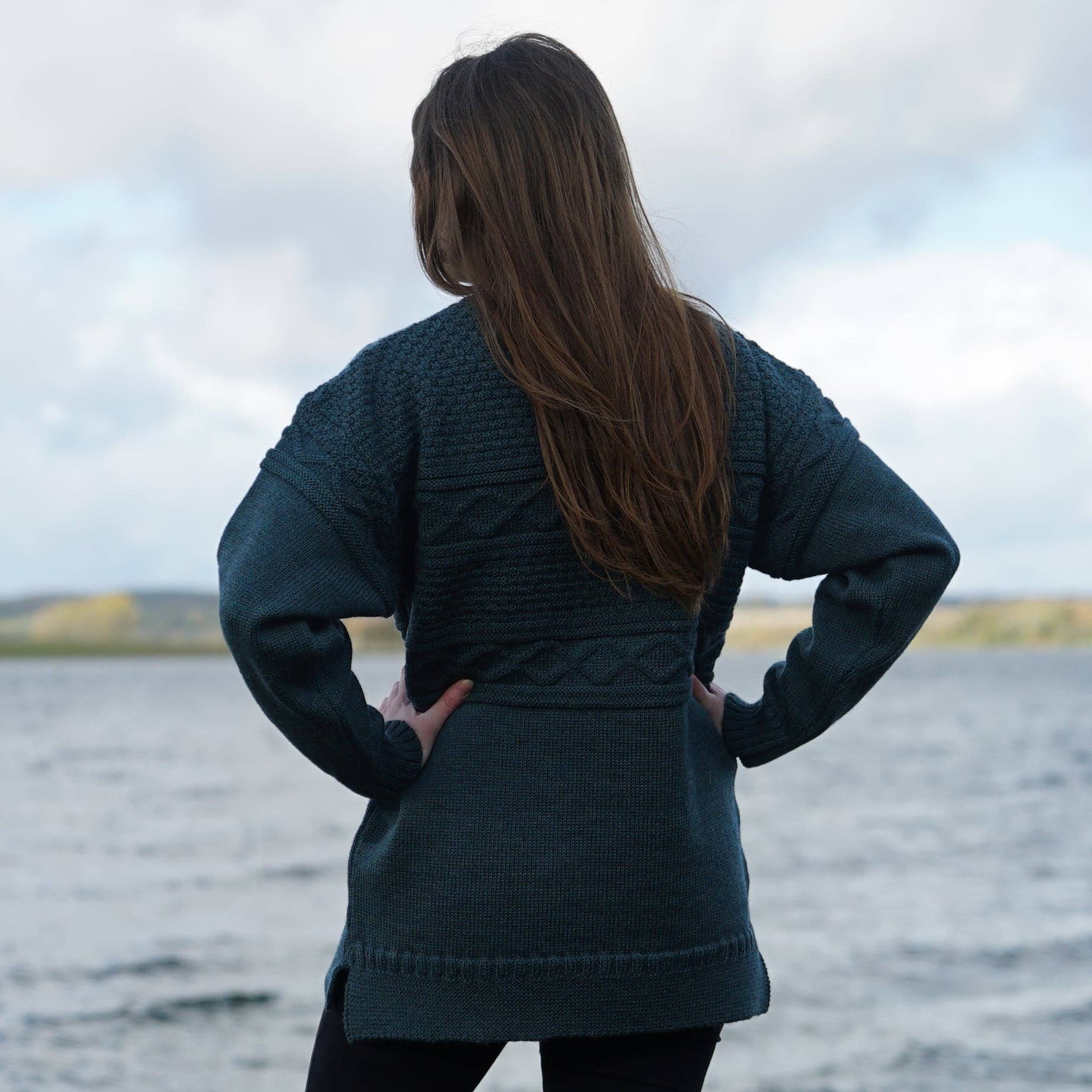 Mars Knitwear - Wholesale Pullover-trui - Uniseks - British Wool Guernsey Trui - Mallard7