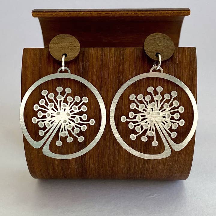 Hope Dandelion Hypoallergenic Stud Earrings for wholesale by Go Do Good