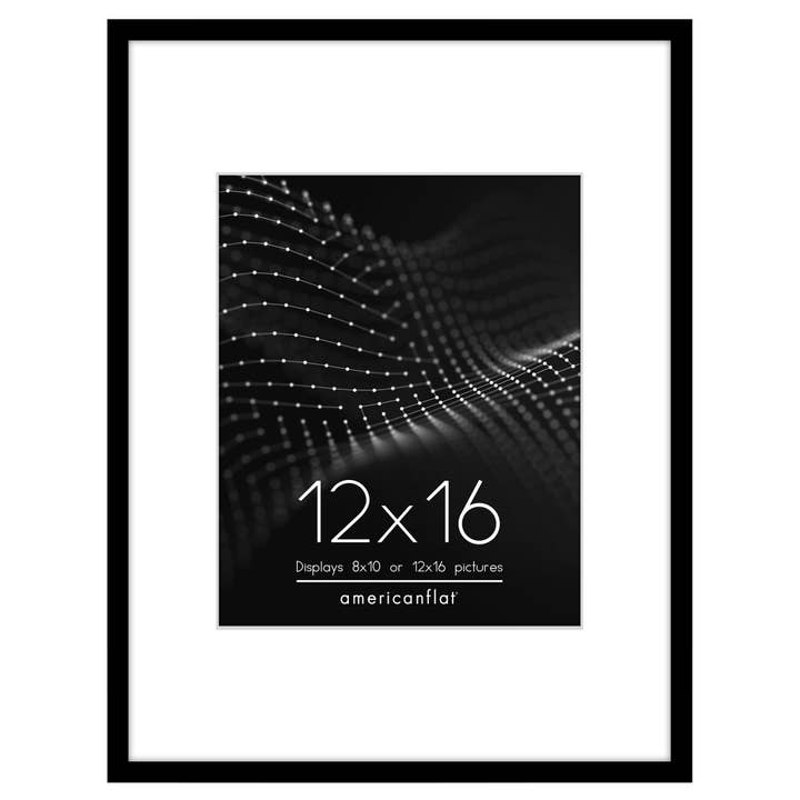 Americanflat Poster Frame with Mat - Thin Border Photo Frame for wholesale by Americanflat