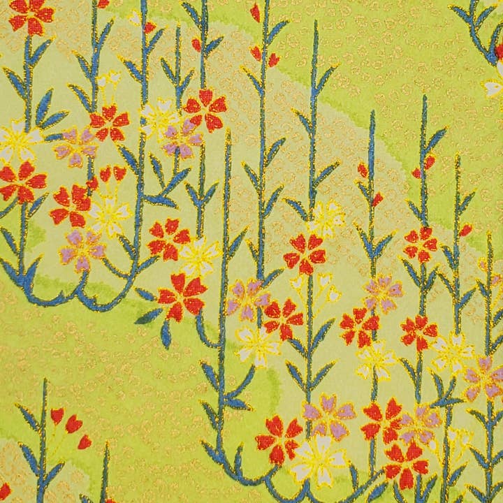 Aitoh Company - Vendita all'ingrosso Attrezzature per lavoretti e fai da te - Kirara Yuzenshi Chiyogami: Giardino su Verde