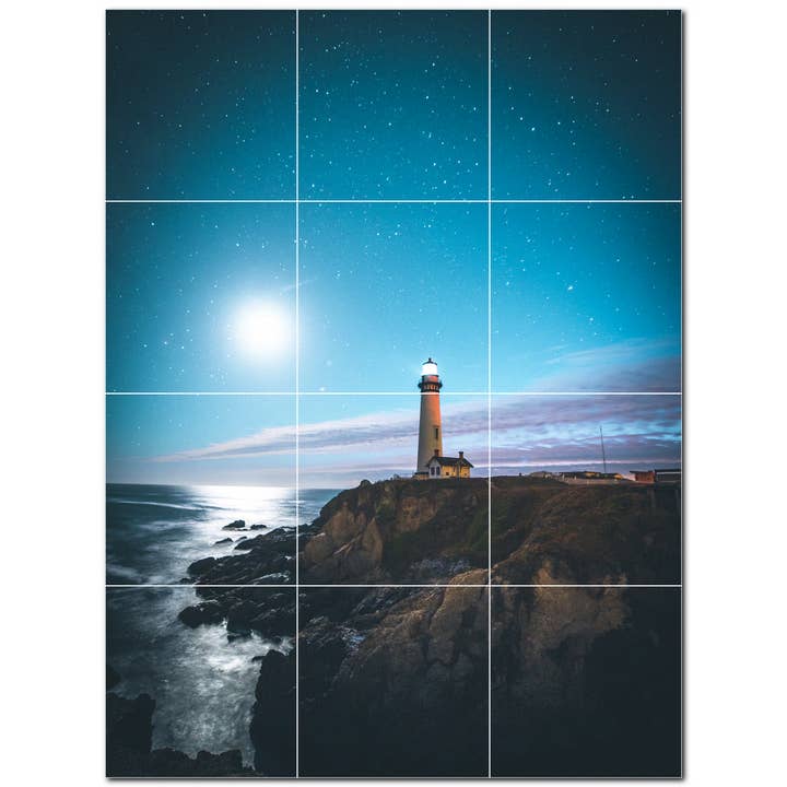 Leuchtturm Keramikfliesen-Wandbild PT500817 für den Großhandel von Picture-Tiles.com