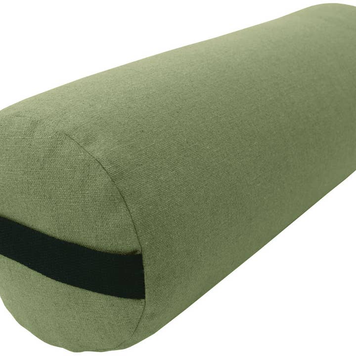 Bean Products - Wholesale Lumbar Pillow - Hemp Yoga Bolster Rectangle Round Pranayama - Professional Studio Quality