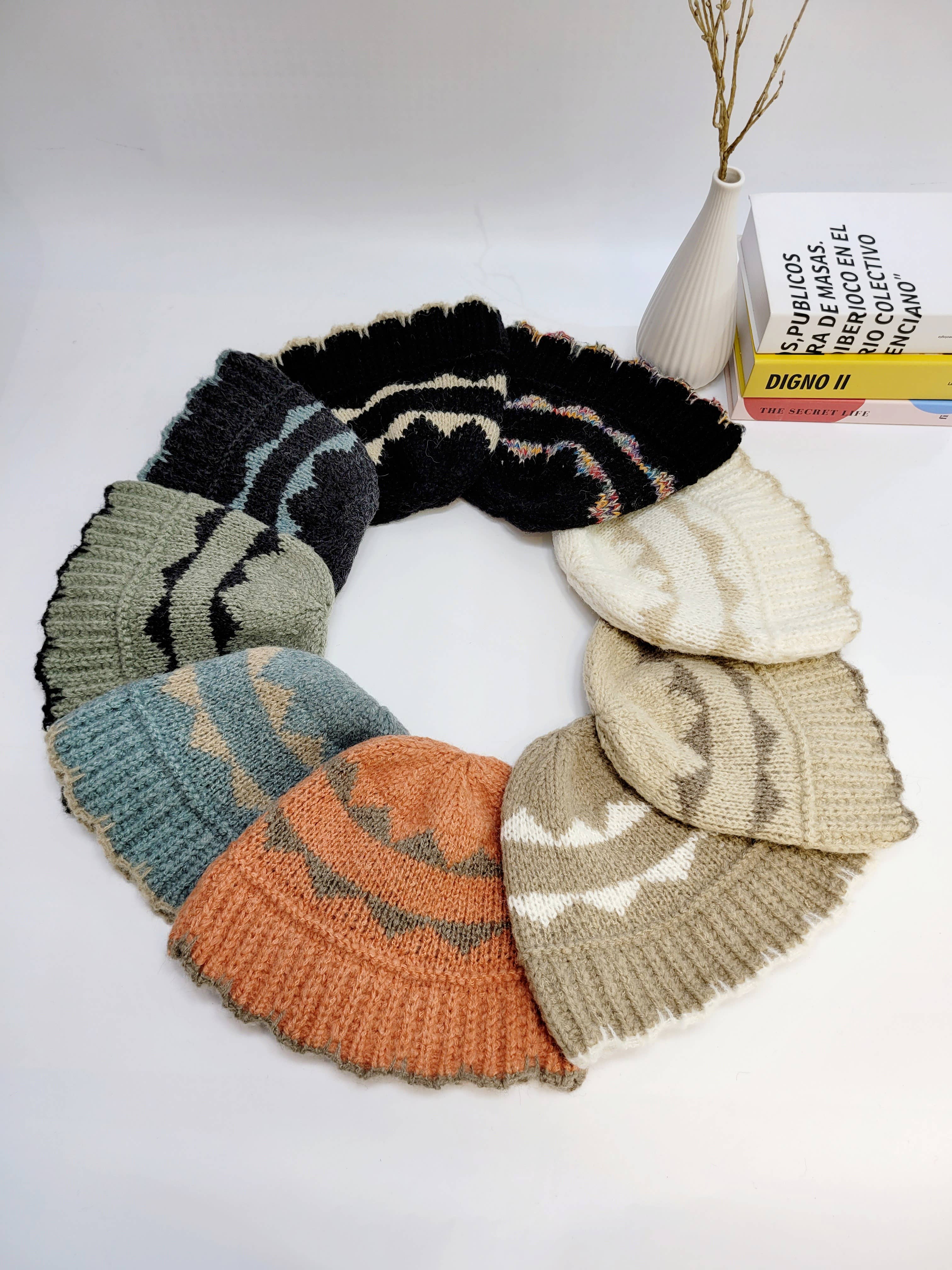 Comfortarians – Engroshandel Bucket hat - Dame – Alpaca strikket spandhue, Premium blød og varm vinterhue10