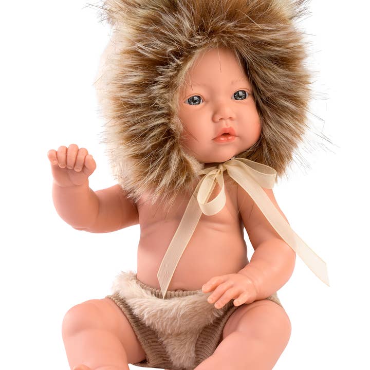 Llorens - Wholesale Doll - Kids - 11.8" Articulated Little Baby Doll Elijah with Lion Hood