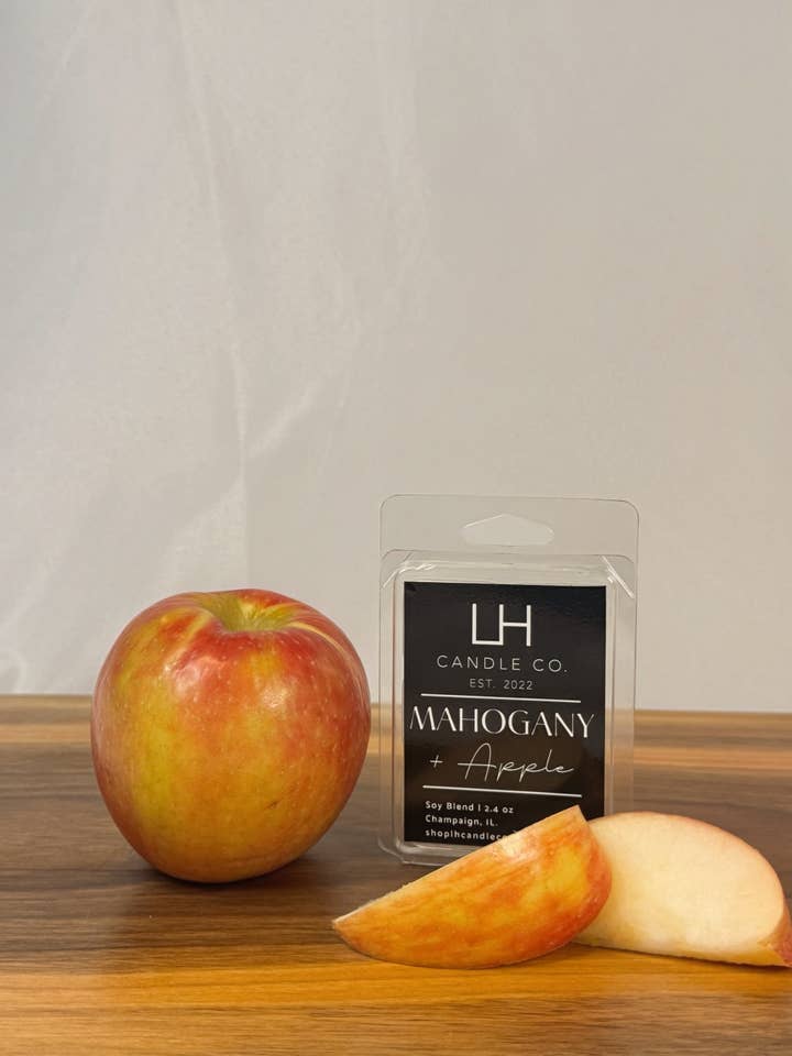 Mahogany + Apple Wax Melt | Boutique Gifts for wholesale by LH Candle Co. (Formerly LH Mercantile)