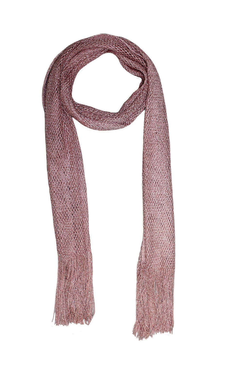 Jeanne Simmons Accessories - Wholesale Scarf - Women's - Fringe Metallic Scarf 7804 Winter 2