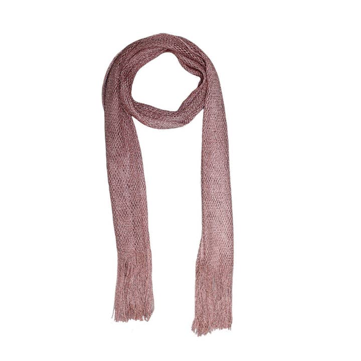 Jeanne Simmons Accessories - Wholesale Scarf - Women's - Fringe Metallic Scarf 7804 Winter 2