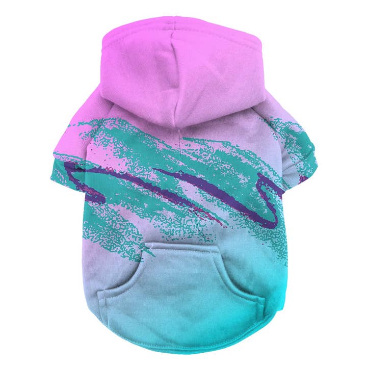 90's Swoosh Vaporwave Dog Hoodie for wholesale by Beloved Shirts