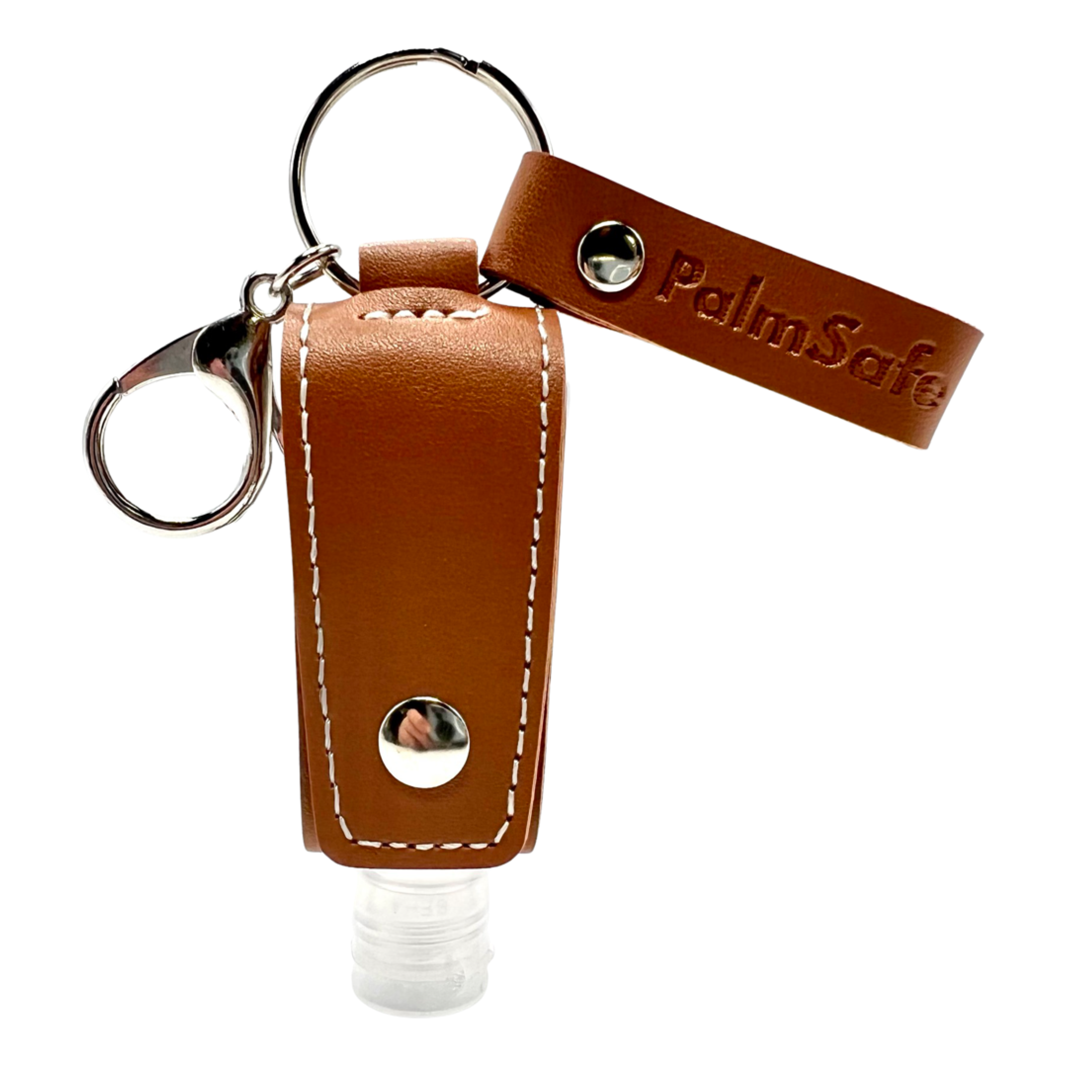 Palm Safe – wholesale Hand sanitiser – Keychain Leather Cased Refillable Hand Sanitiser Bottle8