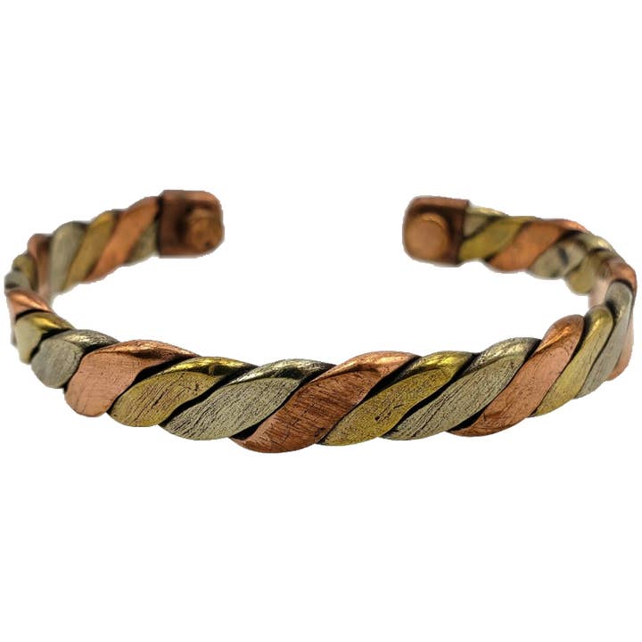 Treasure Jewelry - Wholesale Cuff Bracelet - Pure Copper Magnetic Bracelet Arthritis Pain Therapy10