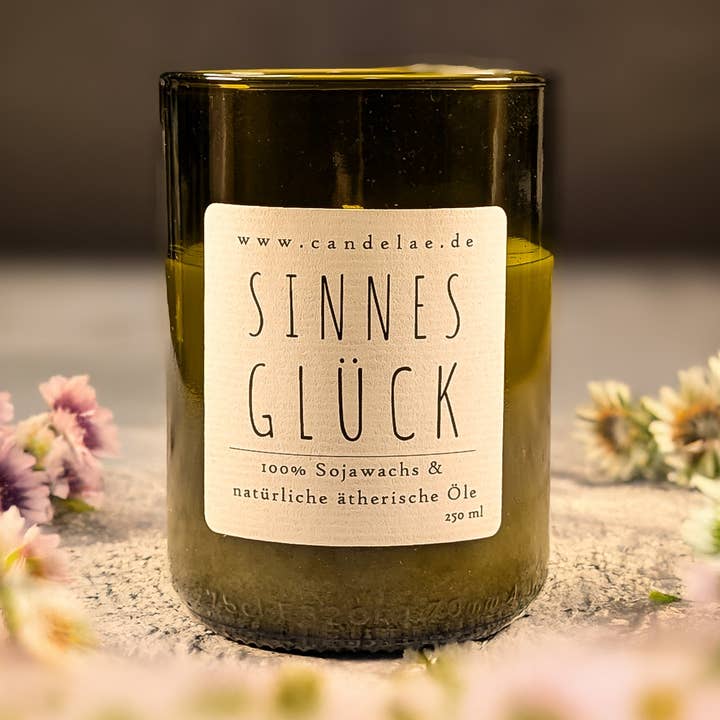 Sinnesglück – Die natürliche Duftkerze für besondere Momente für den Großhandel von Candelae