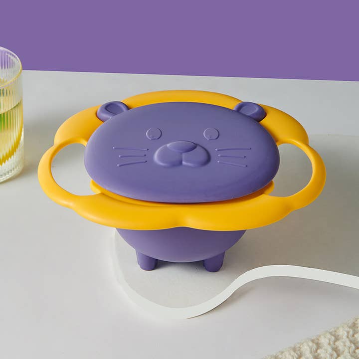 PatPat - Wholesale Bowl - Kids & Baby - Baby Gyro Bowl 360° Spill Resistant Gyro Bowl with Lid