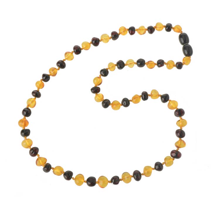 Kirsebær & Citron Barok Polerede Ravperler Halskæde for engroshandel hos The Natural Amber