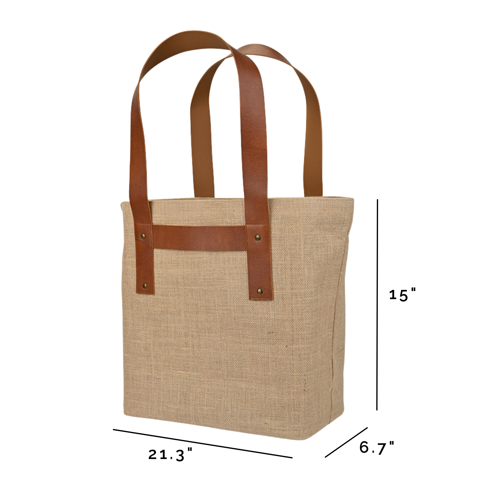 Out of the Woods® by KeepCool Bags - Wholesale Tote Bag - Women's - Jute T-Strap Tote, Weekender Travel Bag - SMALL CASE PACKS5