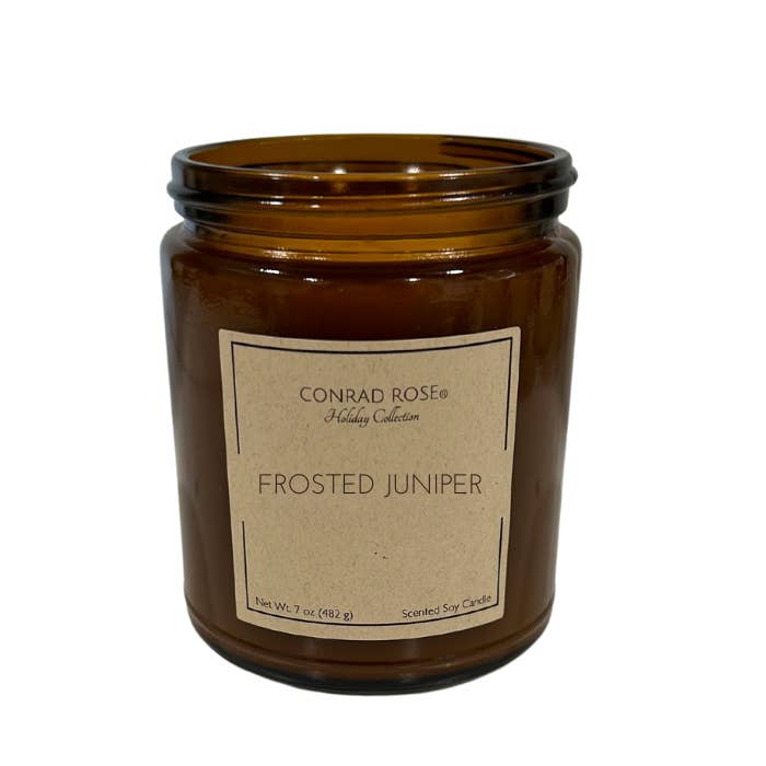 Frosted Juniper Holiday Candle for wholesale by Conrad Rose