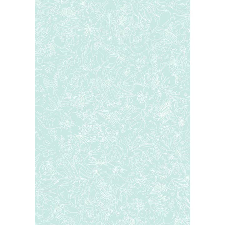 Minty Frisk Blomster Indpakningspapir for engroshandel hos Create Joy Project