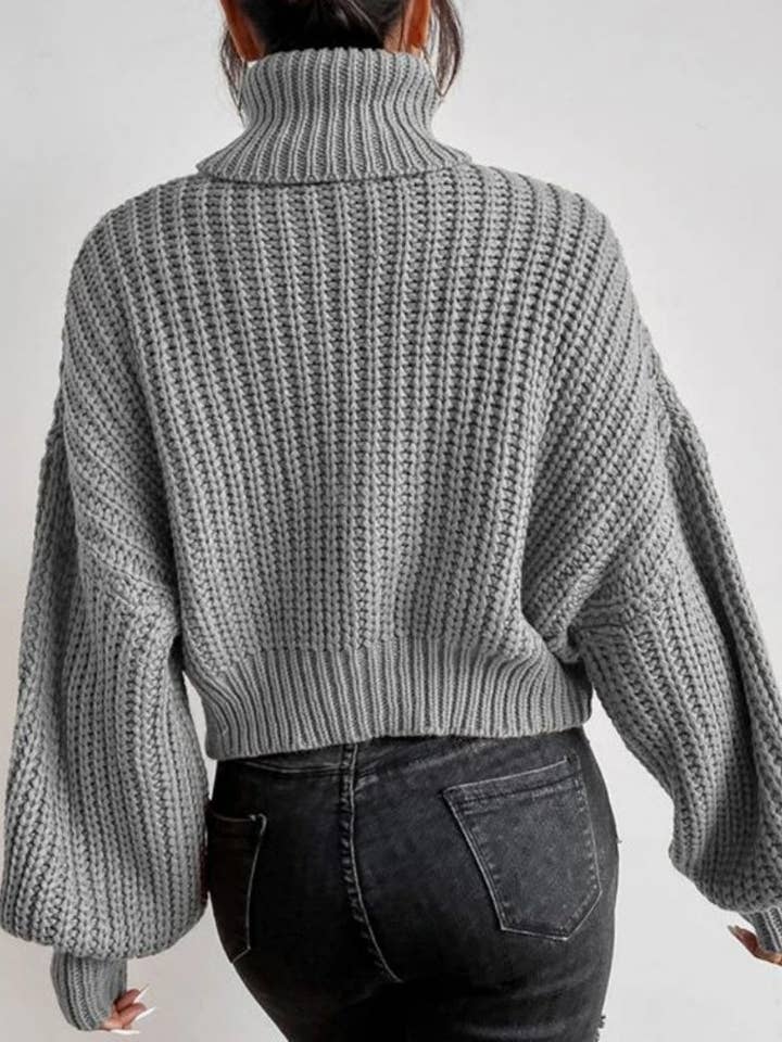 safistyle - Wholesale Knit Sweater - Women's - Chunky Knit Turtleneck Sweater4