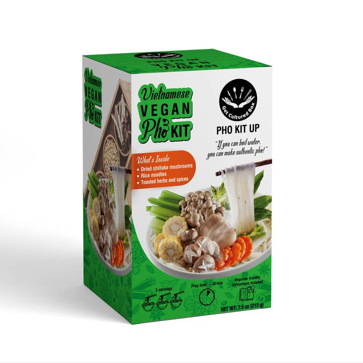 Get Cultured Box - Wholesale DIY food kit - DIY Pho Kit 3 Serving (Chicken, Beef, Vegan)2