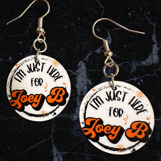 Cincinnati Earrings, Joe Burrow Earrings, Bengals Earrings, for wholesale by Shades Jewelry & Gifts