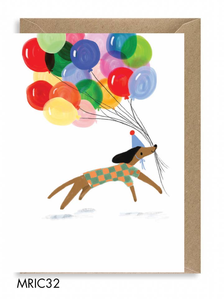 PALLONCINI A FORMA DI CANE CARTA per la vendita all'ingrosso da parte di Martha Ratcliff Illustration