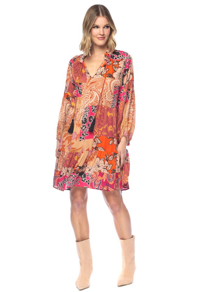 Saffron Hadya Flowy for wholesale by Tolani