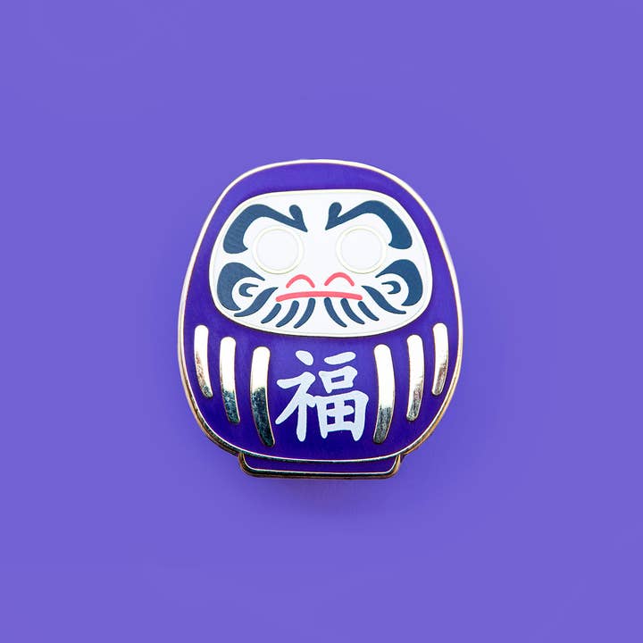 Leon Römer Illustraties - Wholesale Lapel Pin/Button - Daruma Doll enamel pin - Japanese lucky charm lapel pin14