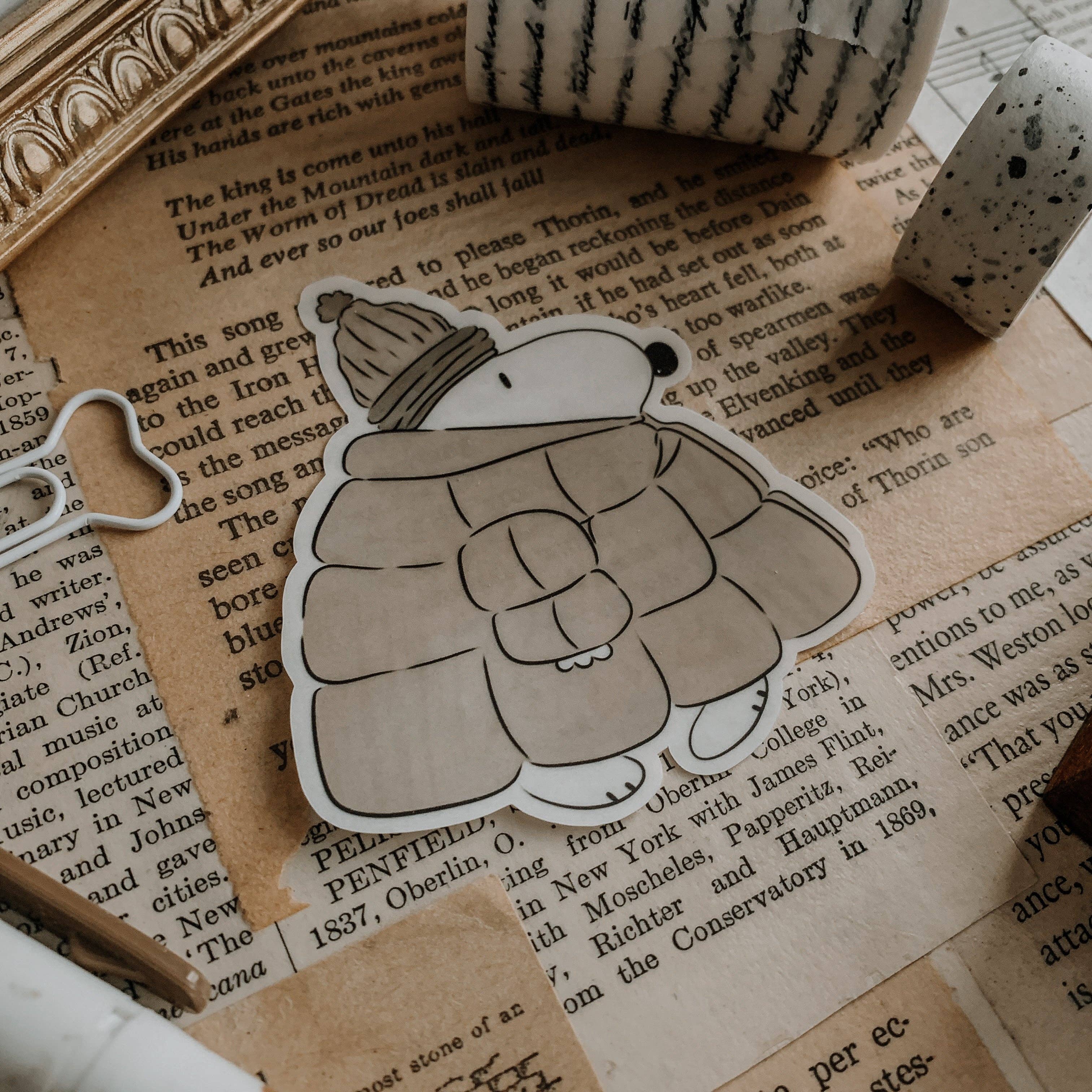 Savannah Scribbles Shop - Wholesale Sticker - Snoopy Parka Vinyl Sticker1