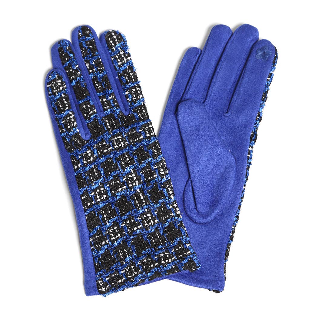 12 VERSCHILLENDE KLEUREN Touch-handschoenen met tweedpatroon voor dames voor groothandel op Faire2