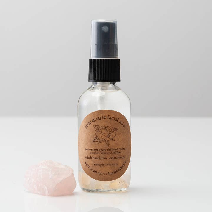 rozekwarts gezichtsmist voor wholesale door RAW SPIRIT NYC