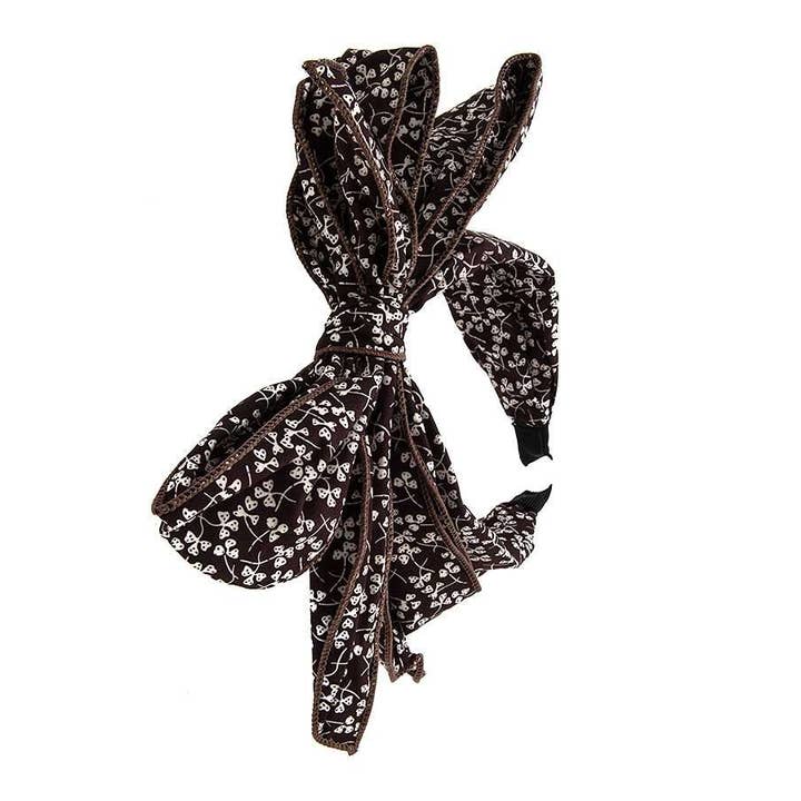 anbfashion – Engroshandel Pandebånd - Dame – KLØVER PRINT BUE PANDEBÅND 660