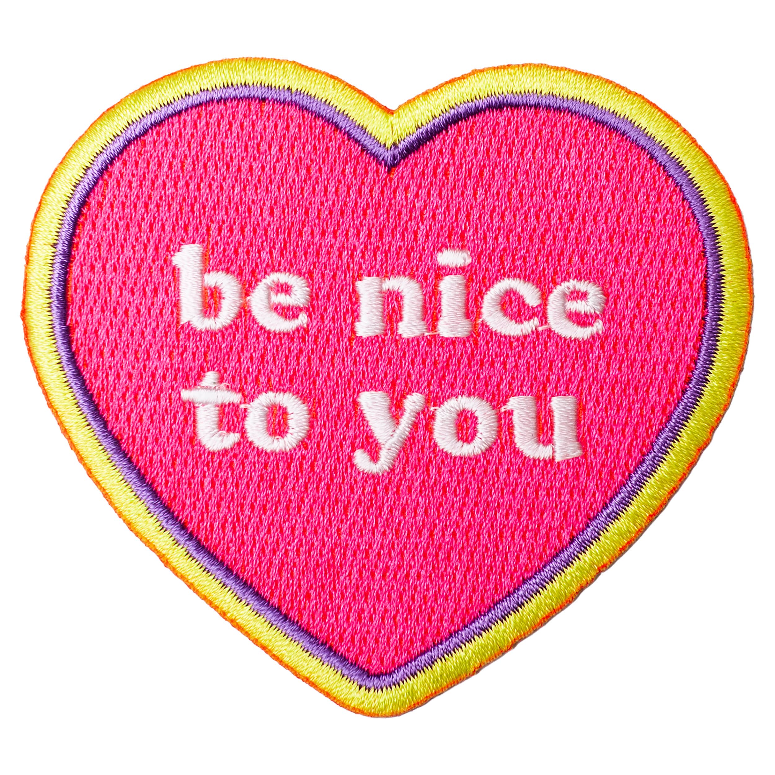 Wokeface - Wholesale Patch - Patch - Be Nice to You Heart1
