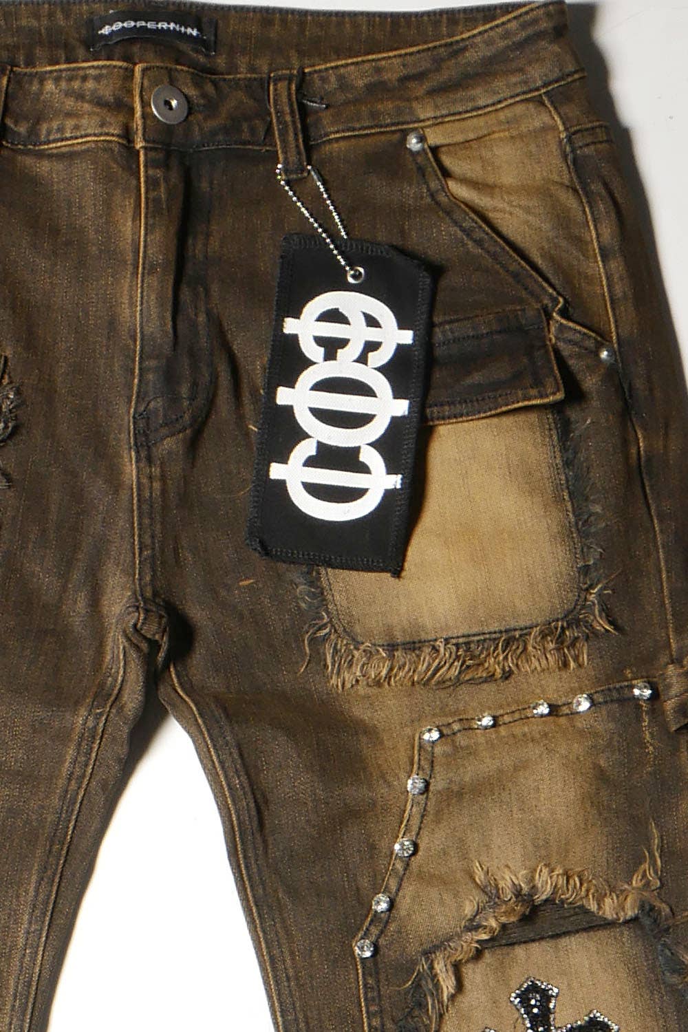 Cooper 9 - Wholesale Jeans - Men's - 507 Cross Wide Cargo Jeans Gray Wash3