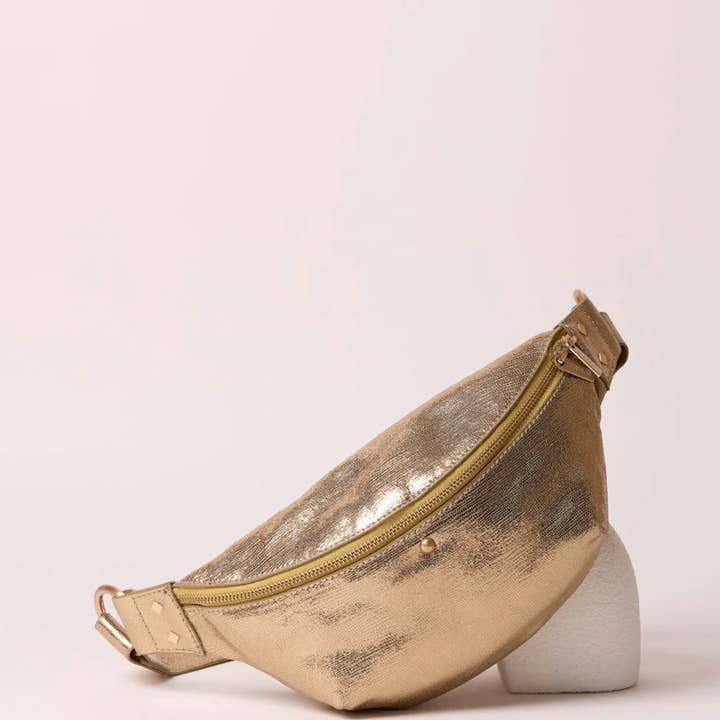 Maradji - Vente Sac ceinture – femme - SAC BANANE DORÉ CUIVRÉ NICOLE2