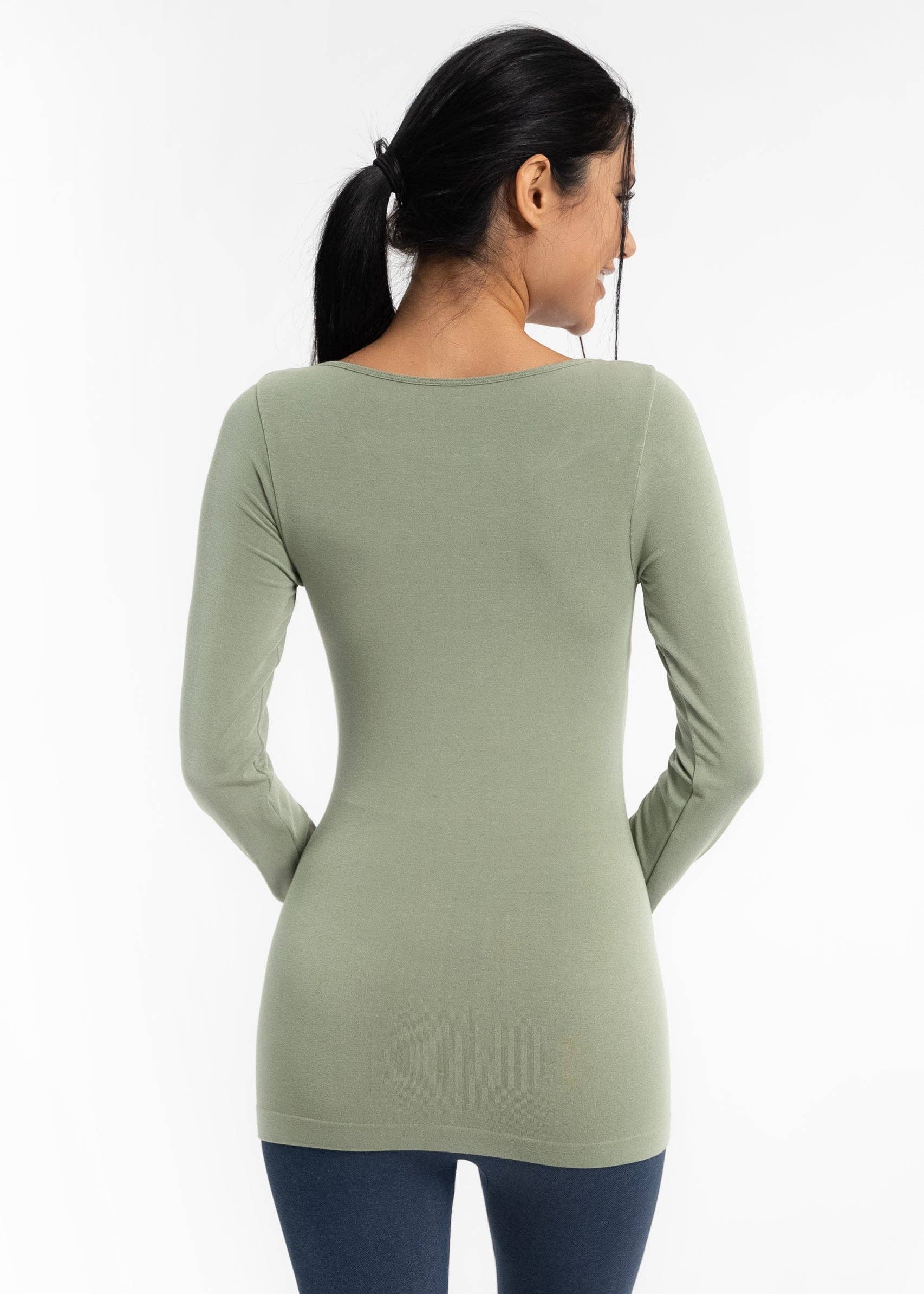 ELIETIAN - Vendita all'ingrosso Maglietta - Donna - Manica Lunga Reversibile80