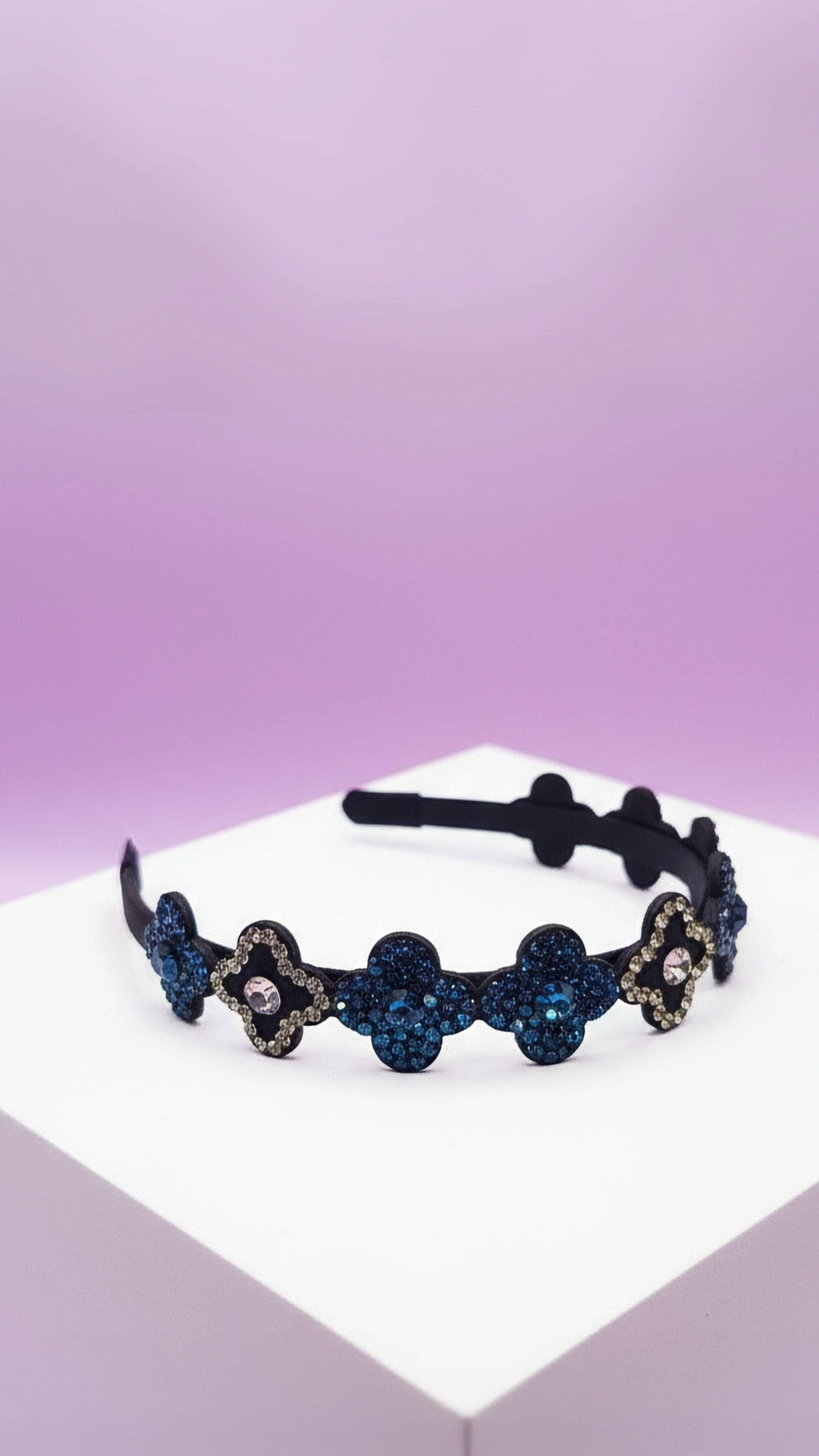 Arya Jewellery Wholesale - Wholesale Fashion Headband - Women's - Clover Crystal Hair band6