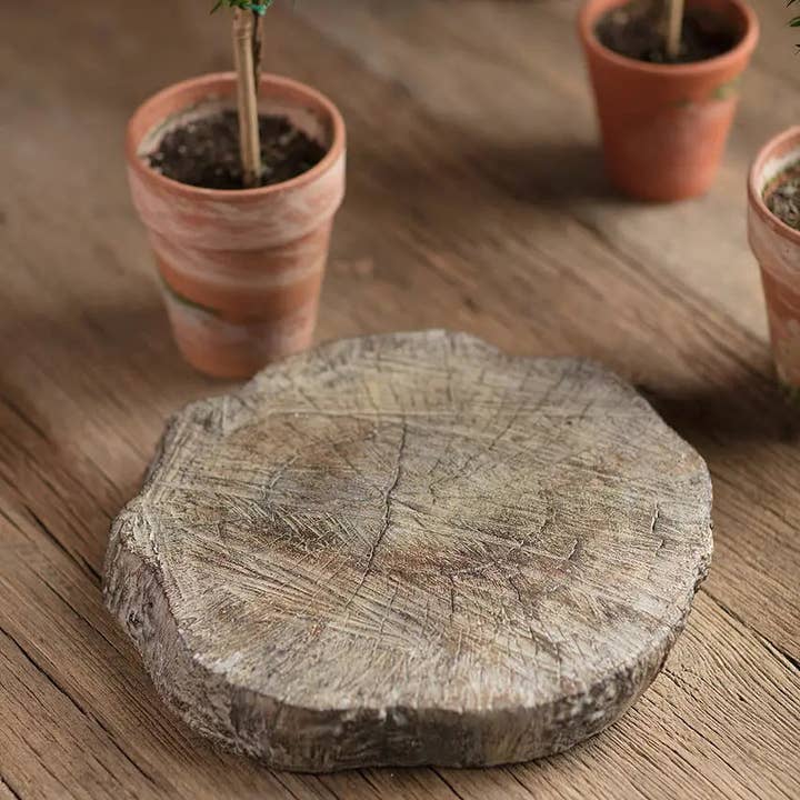 Cement Log 12" Slab for wholesale by Vagabond Vintage