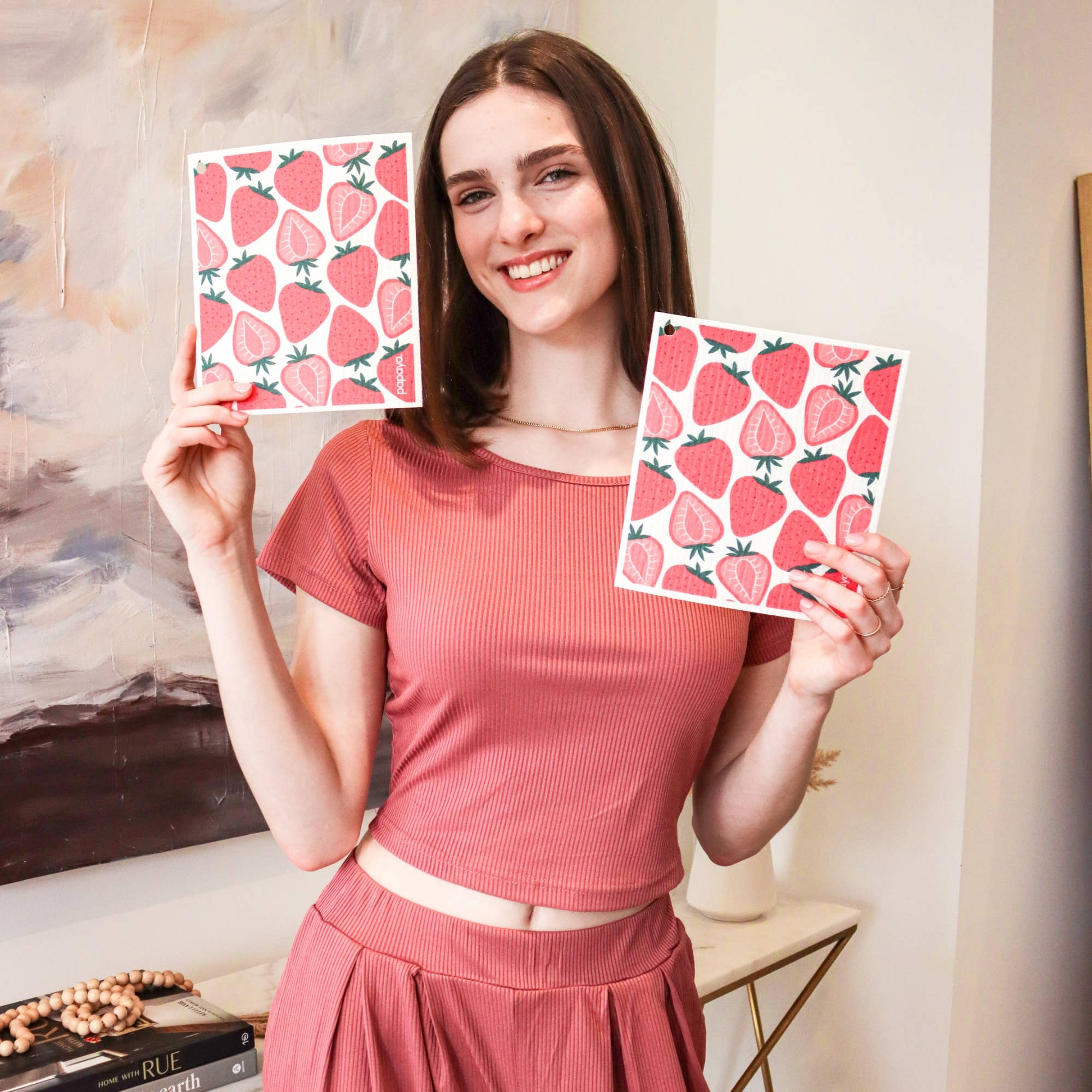 Papaya Reusables - Wholesale Paper Towels - Strawberry Blonde1