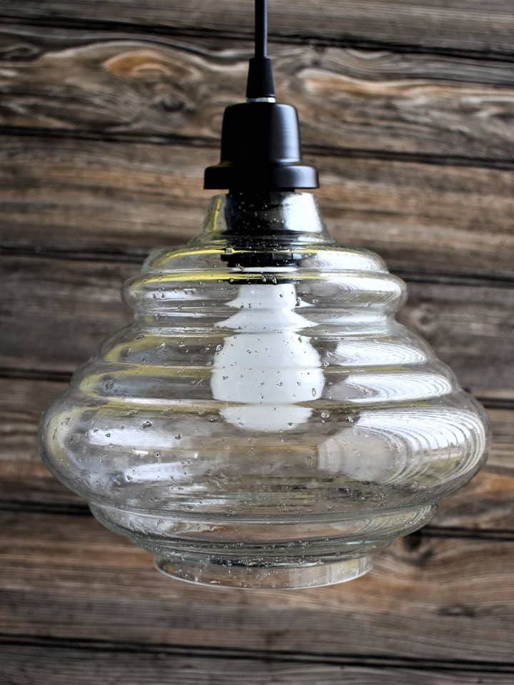 Bubble Glass Pendant Light 7.25x9.5in for wholesale by Wholesale Home Decor
