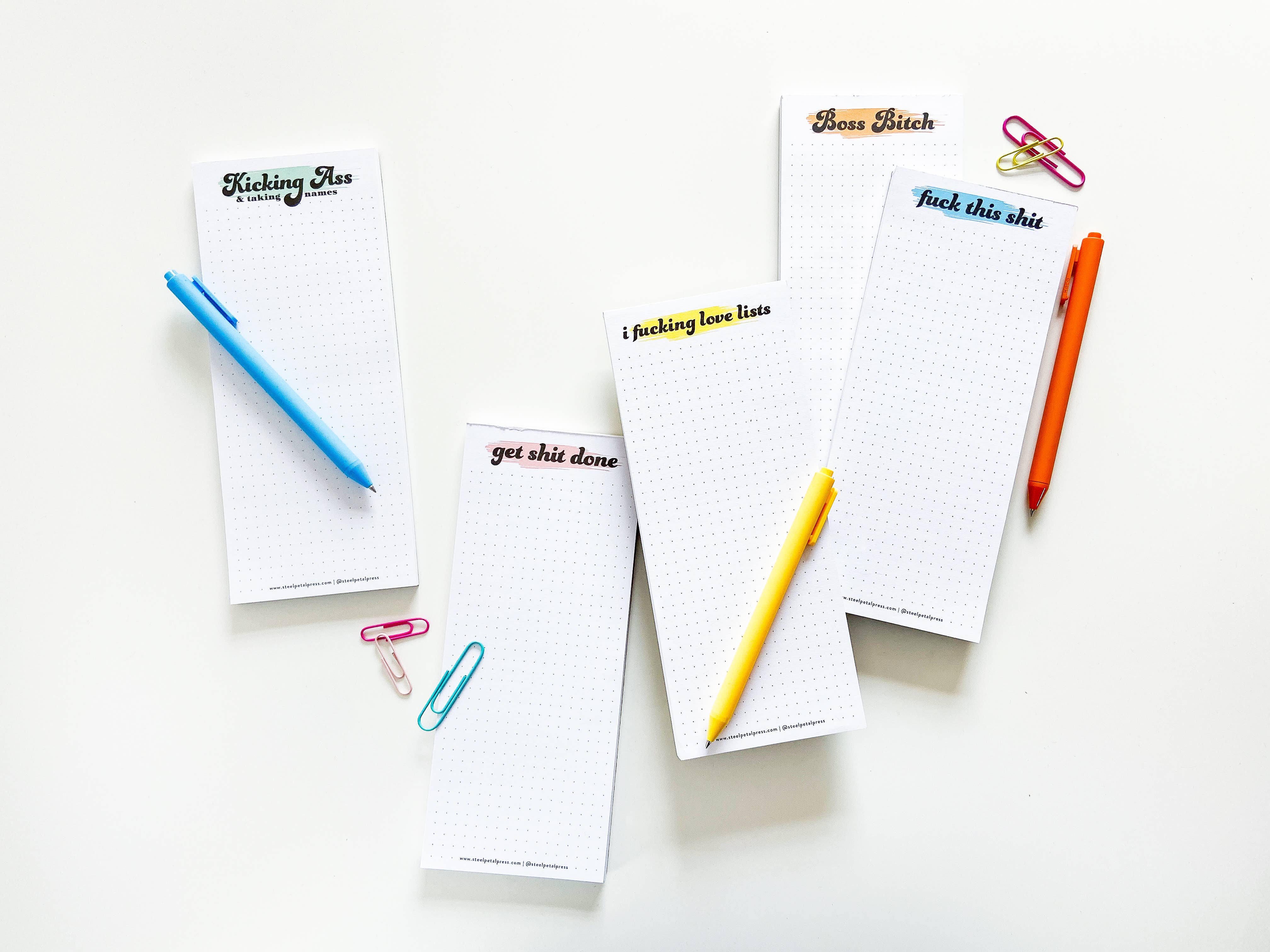 Steel Petal Press - Vente Blocs-notes - Love Lists Listpad - Bloc-notes de création de listes en forme de grille4