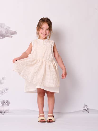 Dress with organza apron for wholesale by LaTitta