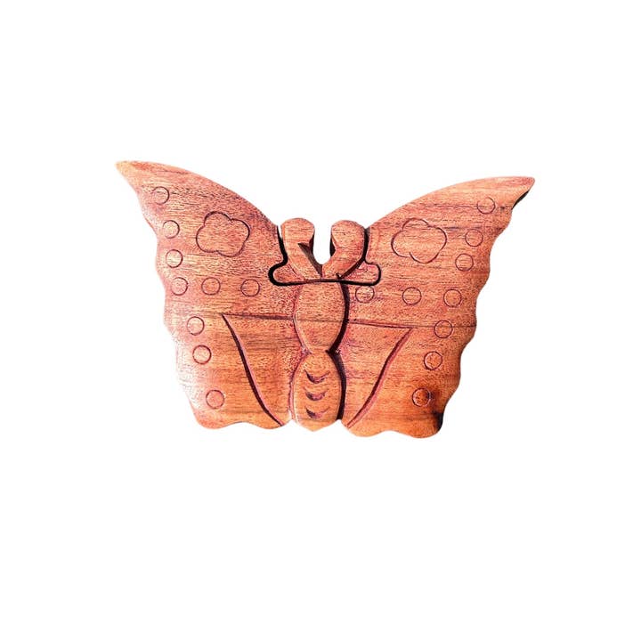 Hopes Unlimited - Wholesale Decorative Box - Butterfly Puzzle Box