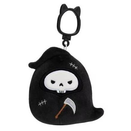 Squishmallow Halloween Plush Clip Toy 3.5" Otto Reaper for wholesale by Authentic Street Signs