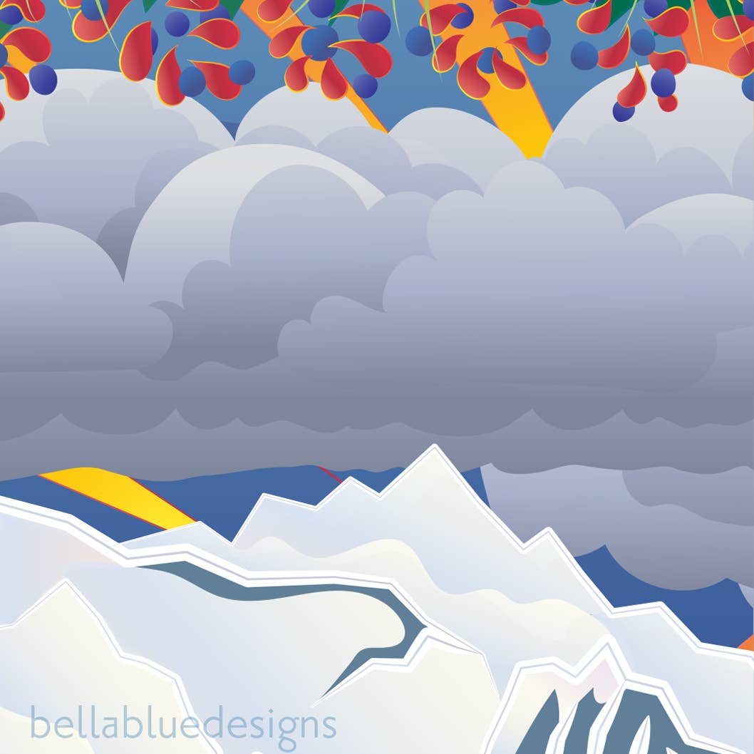 Bella Blue Designs - Wholesale Art Print - Poster Art Print -  Heather Meadows, 12x18"4