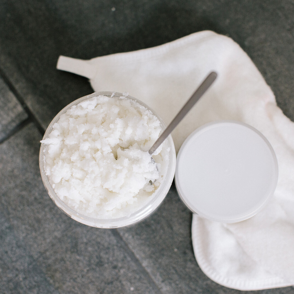 Pure & Coco | Organic Coconut Oil Face & Body Skincare - Wholesale Facial Exfoliant/Scrub - Lavender & Coconut Organic Coconut Oil Face & Body Polish3