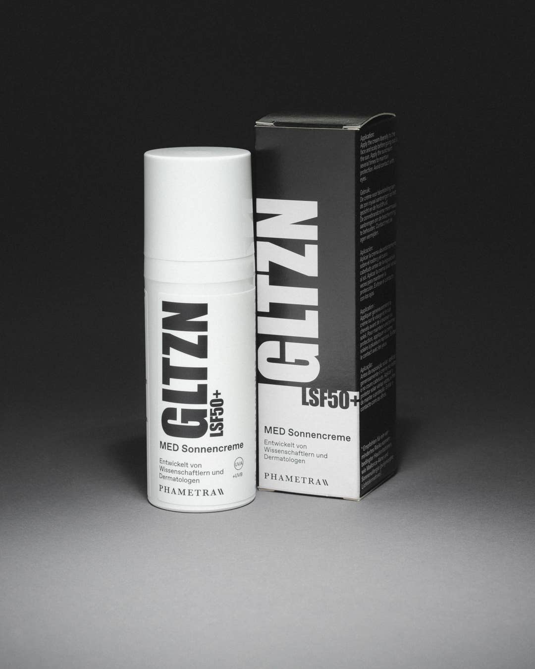 Phametra Cosmetics - Wholesale Sunscreen - GLTZN SPF50+ Med sun cream